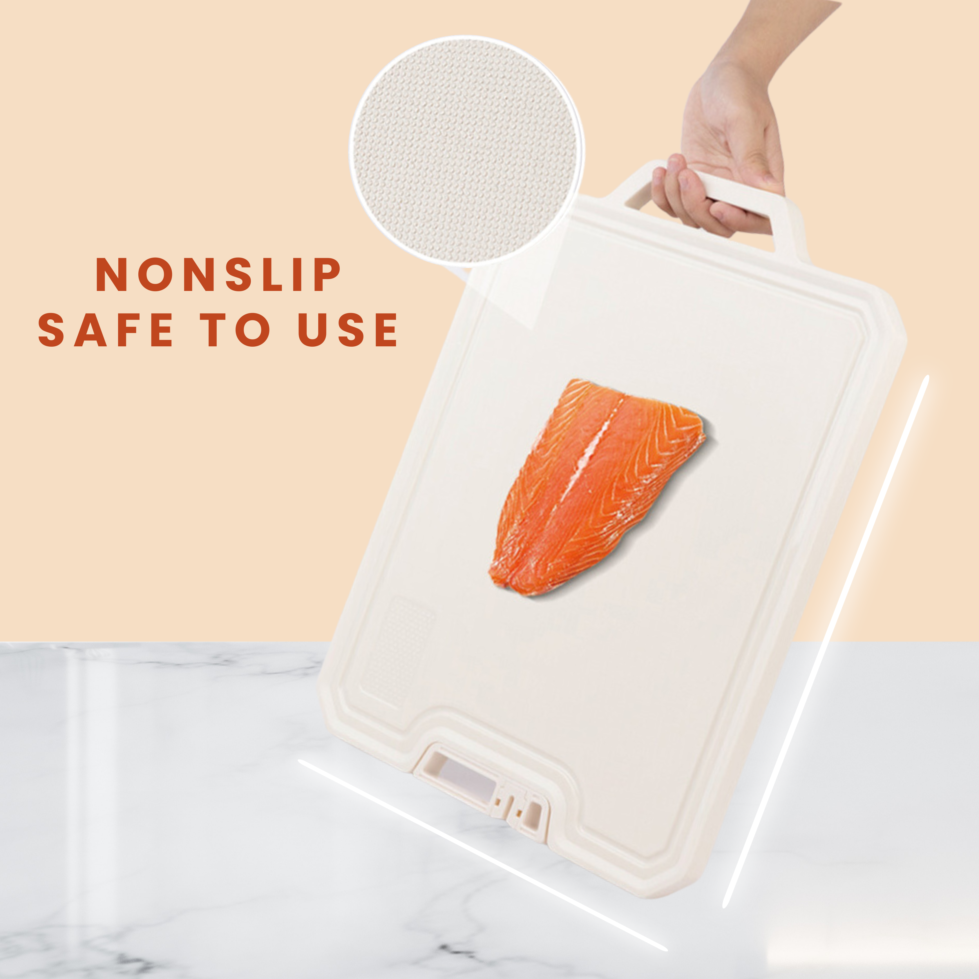 Euro Hauz™ FlexiCut Antibacterial Stainless Steel Chopping Board