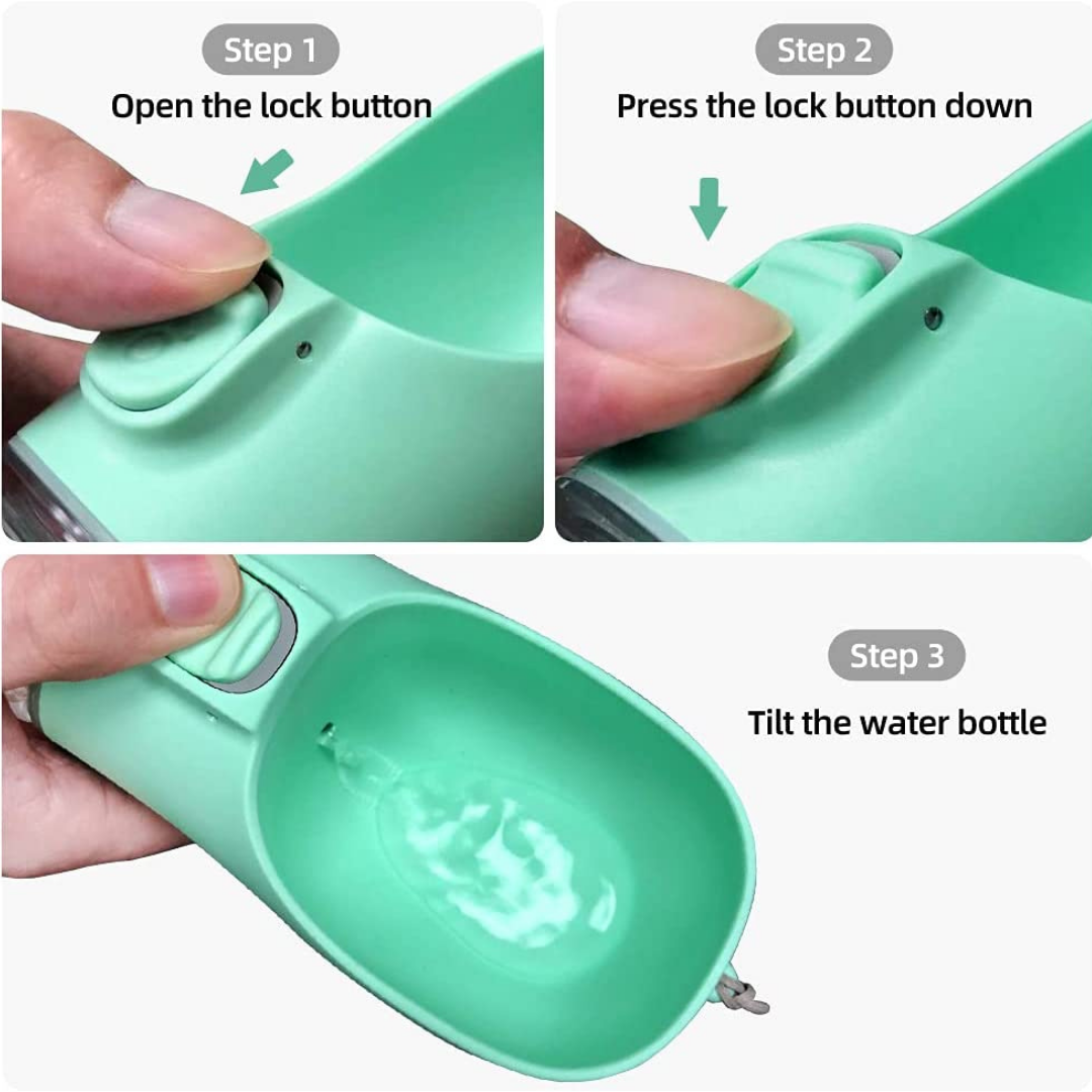 Portable Pet travel drinking bottle