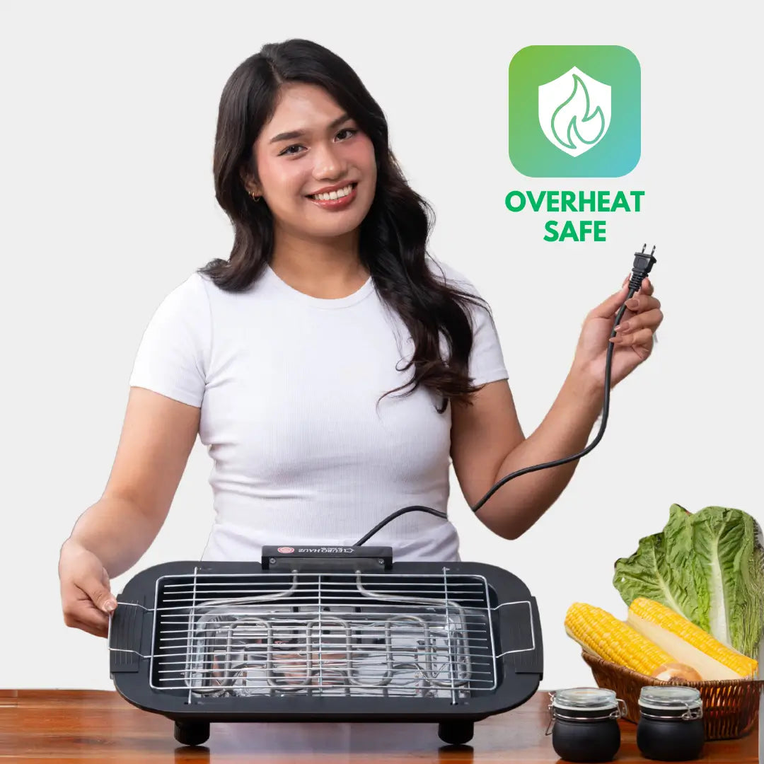 Eurohauz™ Smokeless Grill with FREE 8pcs KNIFE SET