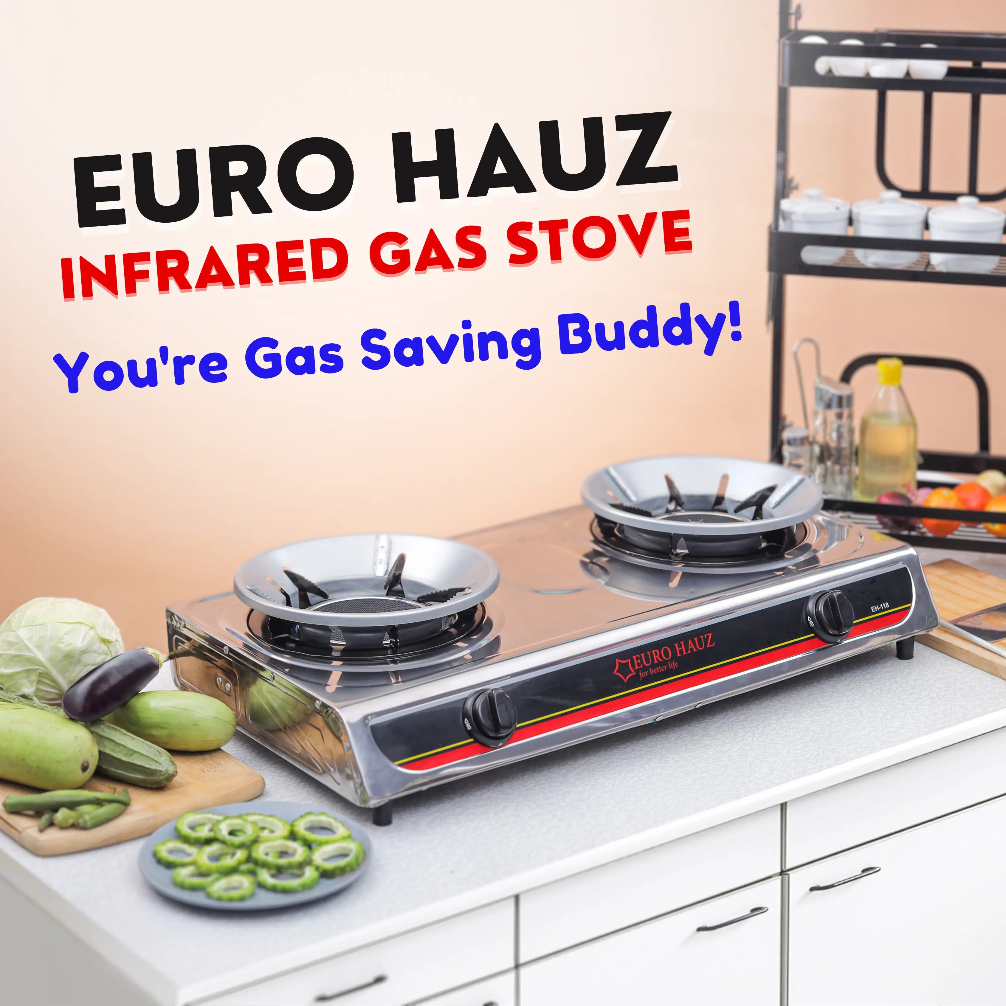 Euro Hauz™ Infrared Gas Stove with FREEBIES