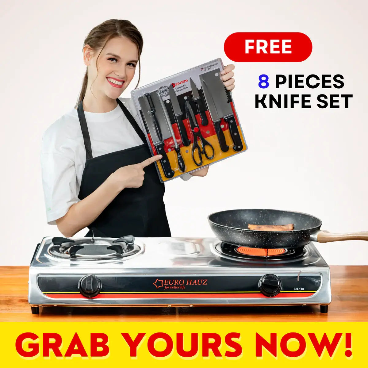 Euro Hauz™ Infrared Gas Stove with FREEBIES