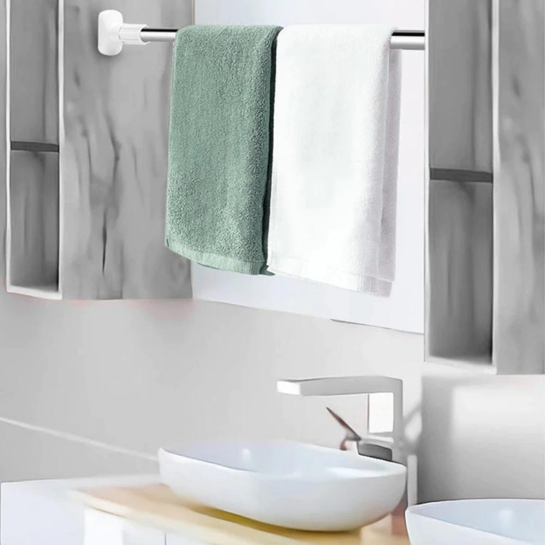 Punch-free tension rod shower Curtain Rod Adjustable Clothes Rack Telescopic Rod Hanger rod