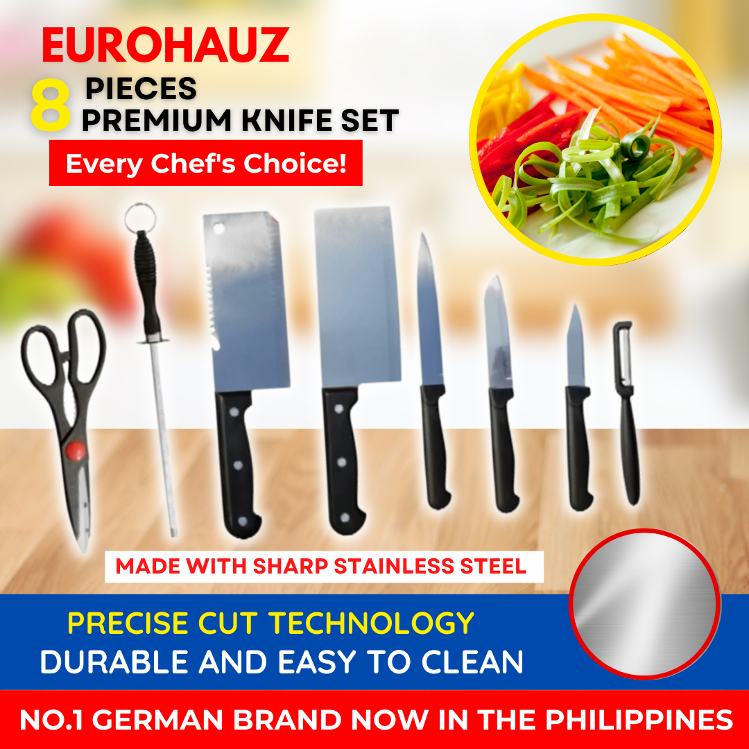 Euro Hauz™ 8pcs Kitchen Knife Set