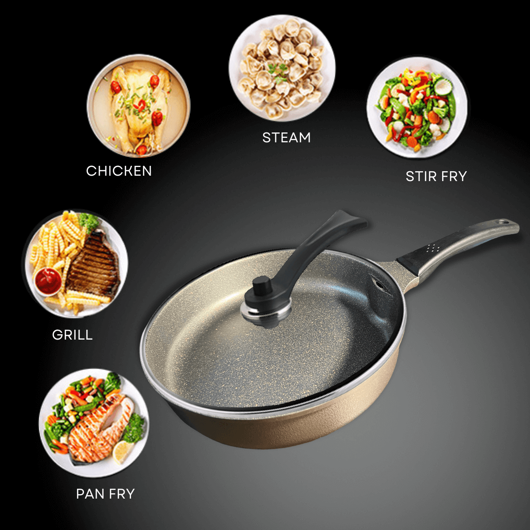 Magic Mom's™ Smokeless and Gas Saving Cooking Pan with FREEBIES