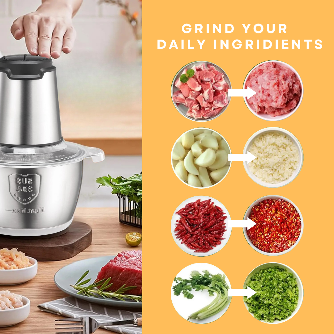 Eurohauz™️ Power Grinder with FREE 8pcs KNIFE SET