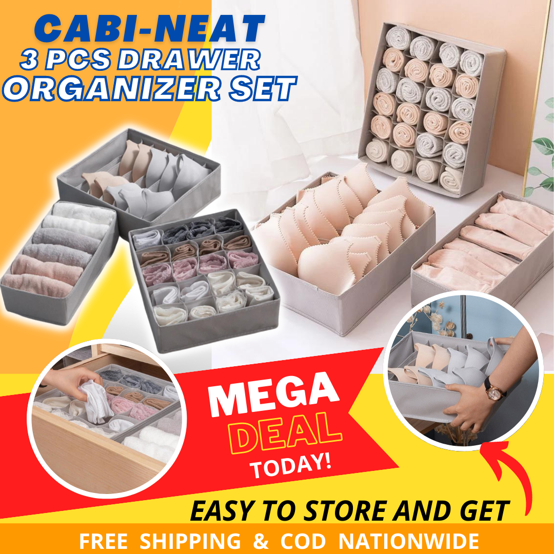 CabiNeat™ 3 piece Drawer Organizer Set