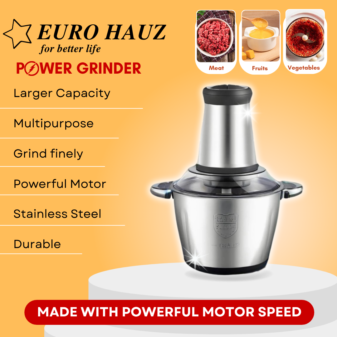 Eurohauz™️ Power Grinder with FREE 8pcs KNIFE SET