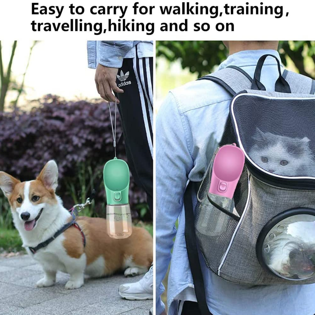 Portable Pet travel drinking bottle