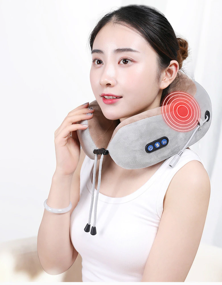 Relaxing Ergonomic Neck Pillow Massager