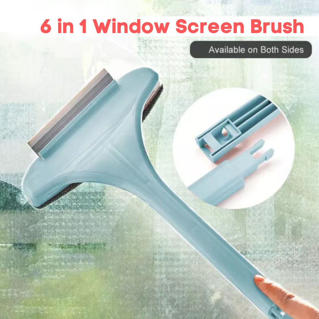 Dirt Eliminator 6 in 1 Window Screen Brush Cleaner